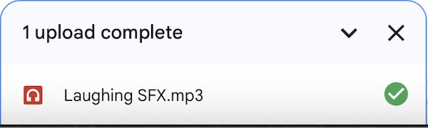 how to download audio to Google Slides